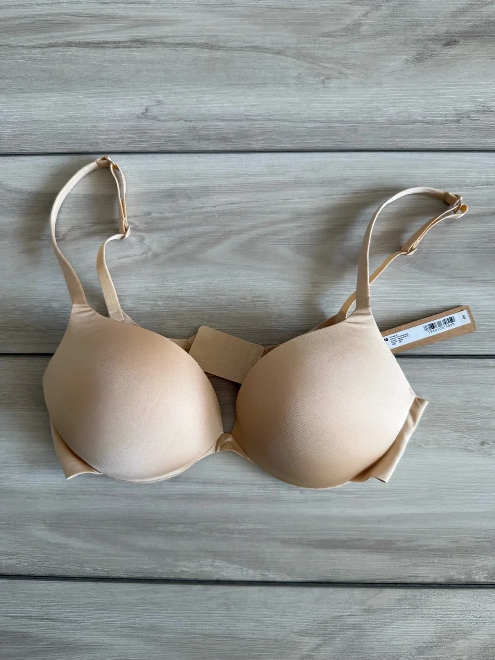 SKIMS Ultimate Push Up Plunge Bra Beige 32C NWT IN PACKAGE - Picture 4 of 11